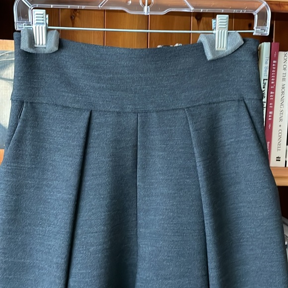 Milly Italian Fabric CADY Culottes CHARCOAL GRAY 4 beautiful fall winter fabric - Picture 5 of 8